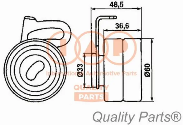 Tensioner Pulley, timing belt (127-13030)