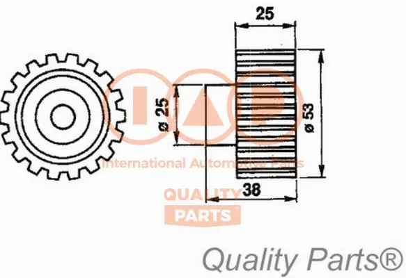 Tensioner Pulley, timing belt (127-15022)