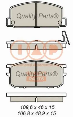 Brake Pad Set, disc brake (704-15020)