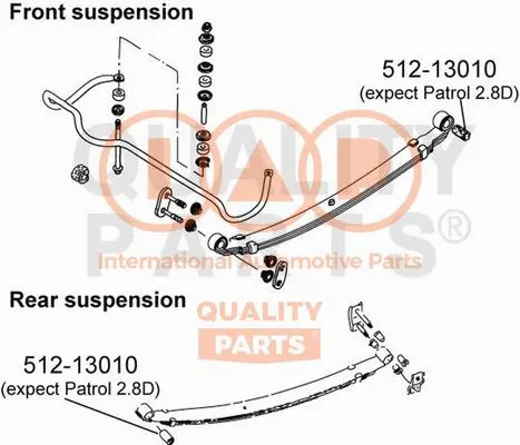 Bushing, leaf spring (512-13010)
