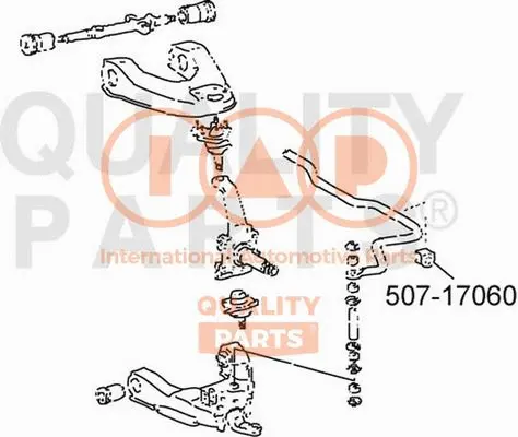 Mounting, stabiliser bar (507-17060)