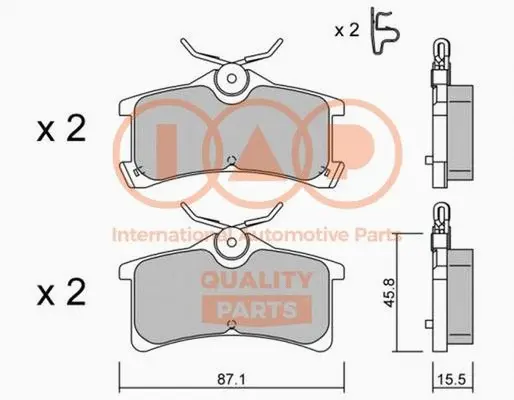 Brake Pad Set, disc brake (704-17184P)