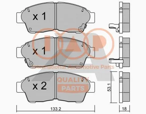 Brake Pad Set, disc brake (704-17092P)
