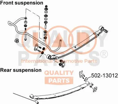 Bushing, leaf spring (502-13012)