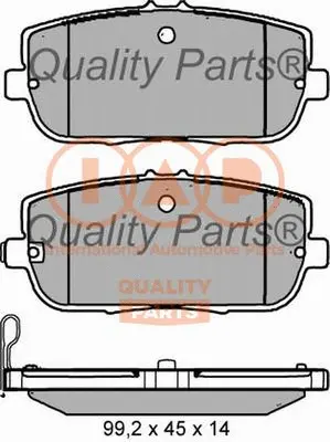 Brake Pad Set, disc brake (704-11039)