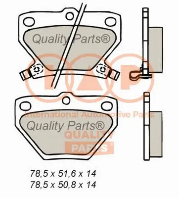 Brake Pad Set, disc brake (704-17002)