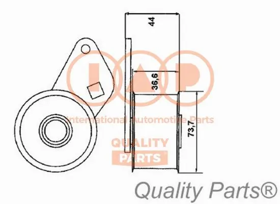Tensioner Pulley, timing belt (127-14031)