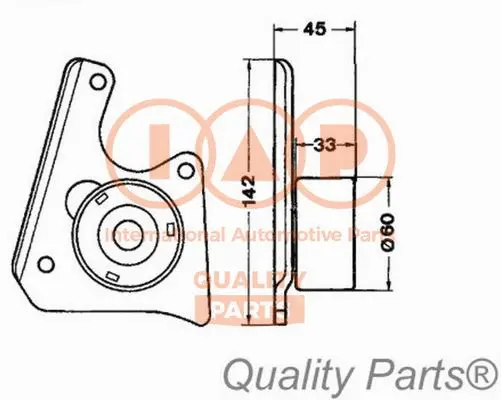Tensioner Pulley, timing belt (127-16052)