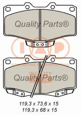 Brake Pad Set, disc brake (704-17060)