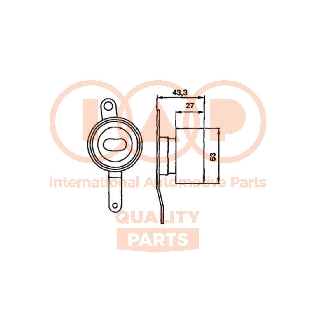 Tensioner Pulley, timing belt (127-06070)
