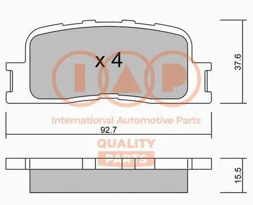 Brake Pad Set, disc brake (704-17187P)