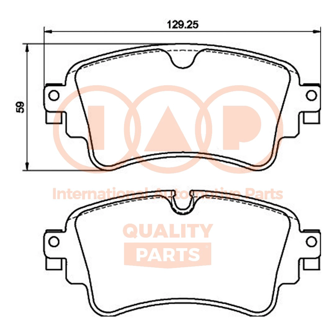 Brake Pad Set, disc brake (704-50066P)