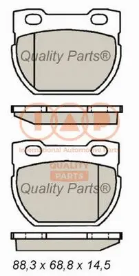 Brake Pad Set, disc brake (704-14041)