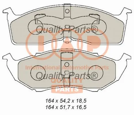 Brake Pad Set, disc brake (704-02012)