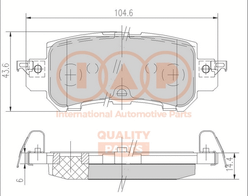 Brake Pad Set, disc brake (704-11111)
