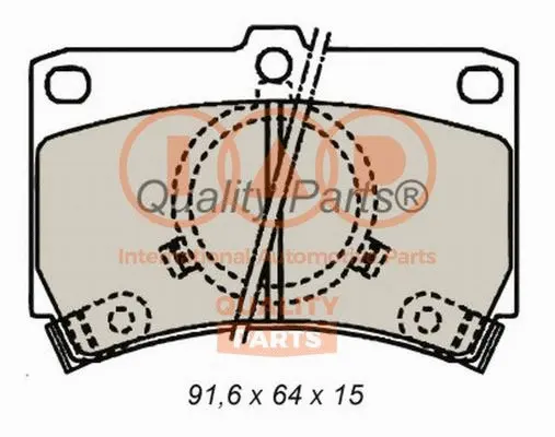 Brake Pad Set, disc brake (704-11020)