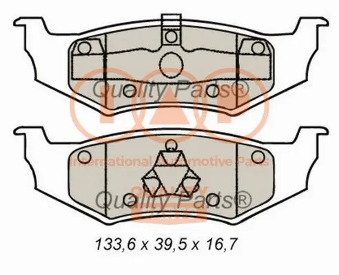 Brake Pad Set, disc brake (704-02071)