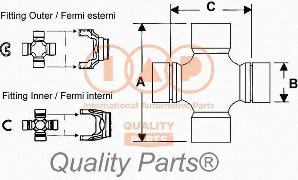 Joint, propshaft (308-07080E)