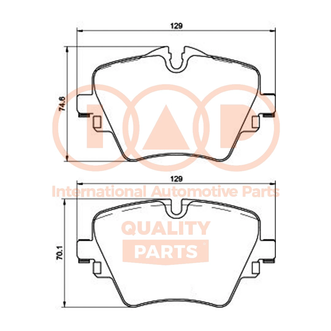 Brake Pad Set, disc brake (704-51002P)