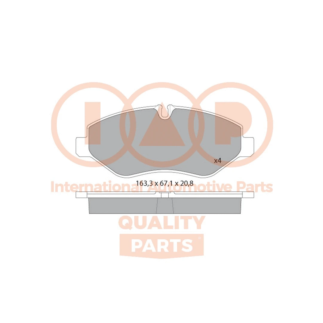Brake Pad Set, disc brake (704-57010)