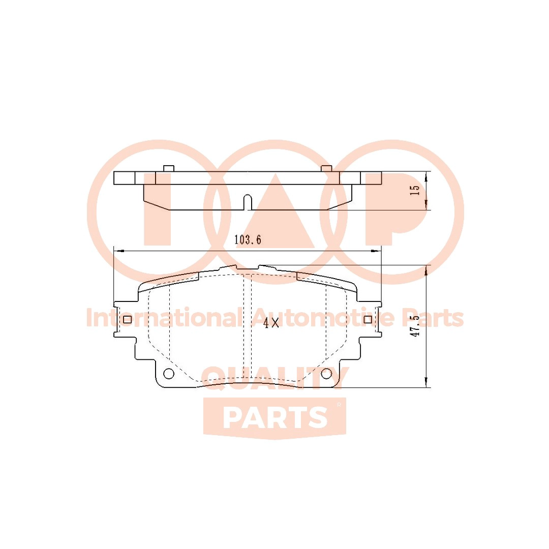 Brake Pad Set, disc brake (704-17157)