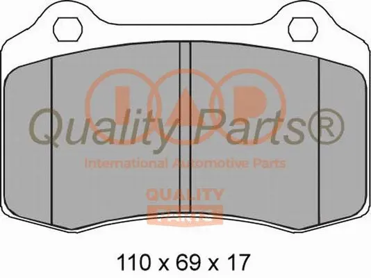 Brake Pad Set, disc brake (704-02075)
