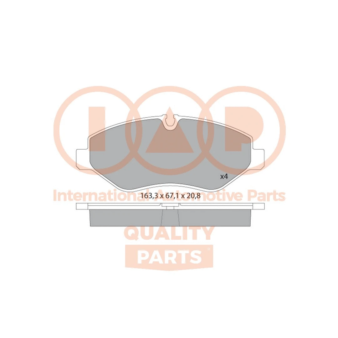 Brake Pad Set, disc brake (704-54012)