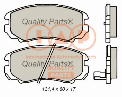Brake Pad Set, disc brake (704-07072)