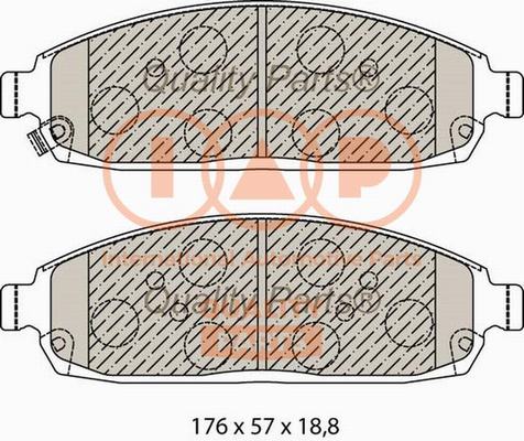 Brake Pad Set, disc brake (704-10049X)