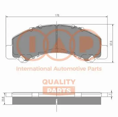 Brake Pad Set, disc brake (704-09094)