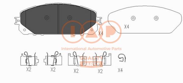 Brake Pad Set, disc brake (704-10053X)