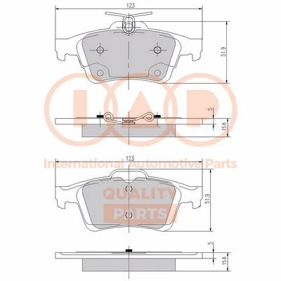 Brake Pad Set, disc brake (704-04043)