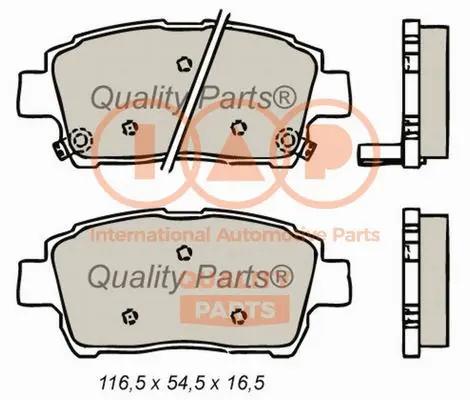 Brake Pad Set, disc brake (704-17001)