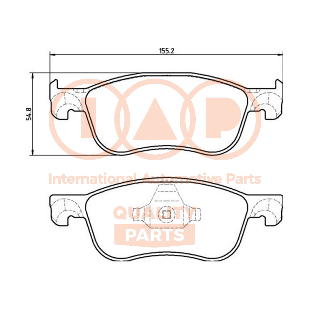 Brake Pad Set, disc brake (704-04063P)