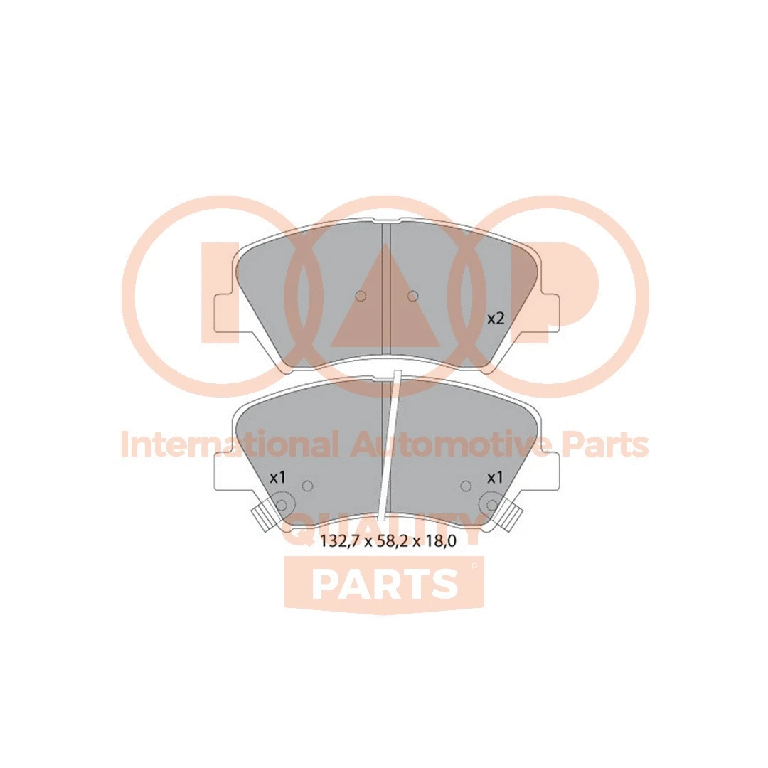 Brake Pad Set, disc brake (704-21074)