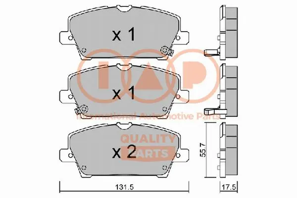Brake Pad Set, disc brake (704-06028P)