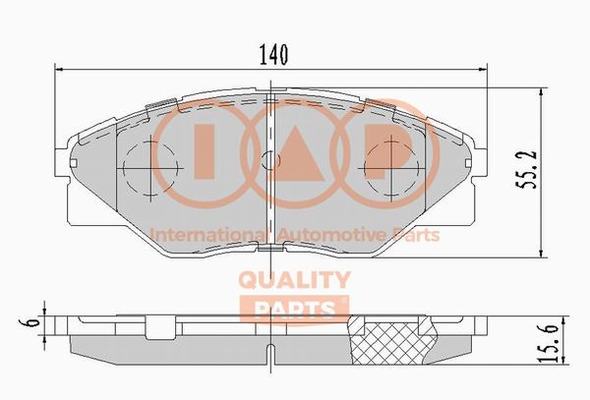 Brake Pad Set, disc brake (704-17162X)