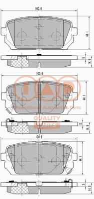 Brake Pad Set, disc brake (704-21069X)