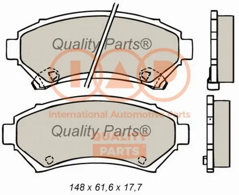 Brake Pad Set, disc brake (704-05012)