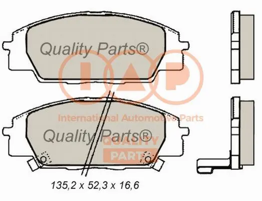 Brake Pad Set, disc brake (704-06023)
