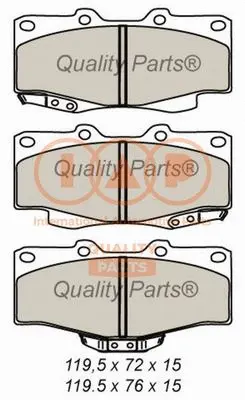 Brake Pad Set, disc brake (704-17070)