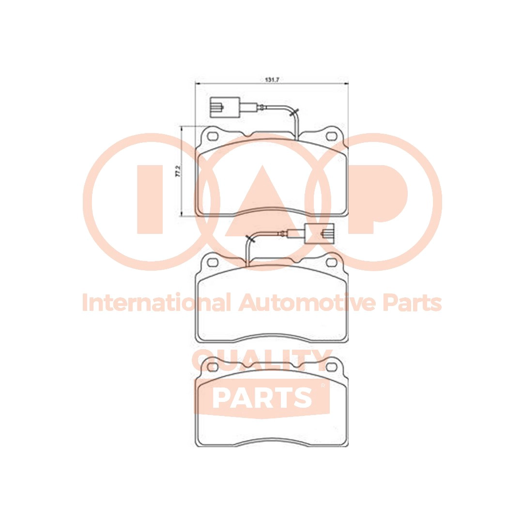 Brake Pad Set, disc brake (704-08104)