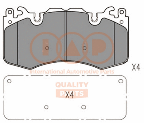 Brake Pad Set, disc brake (704-14062)