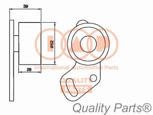 Tensioner Pulley, timing belt (127-15011)