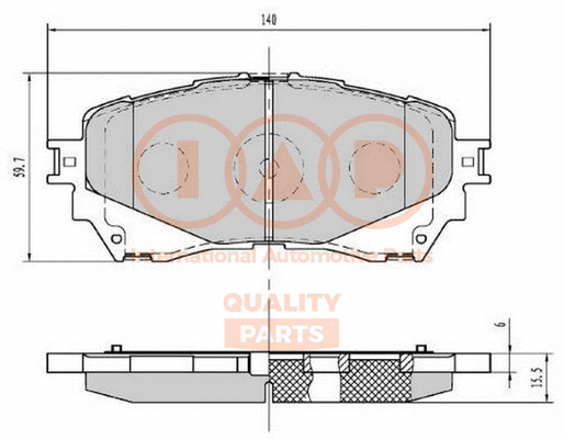 Brake Pad Set, disc brake (704-11150)