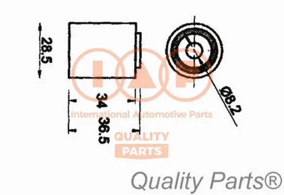 Tensioner Pulley, timing belt (127-21057)