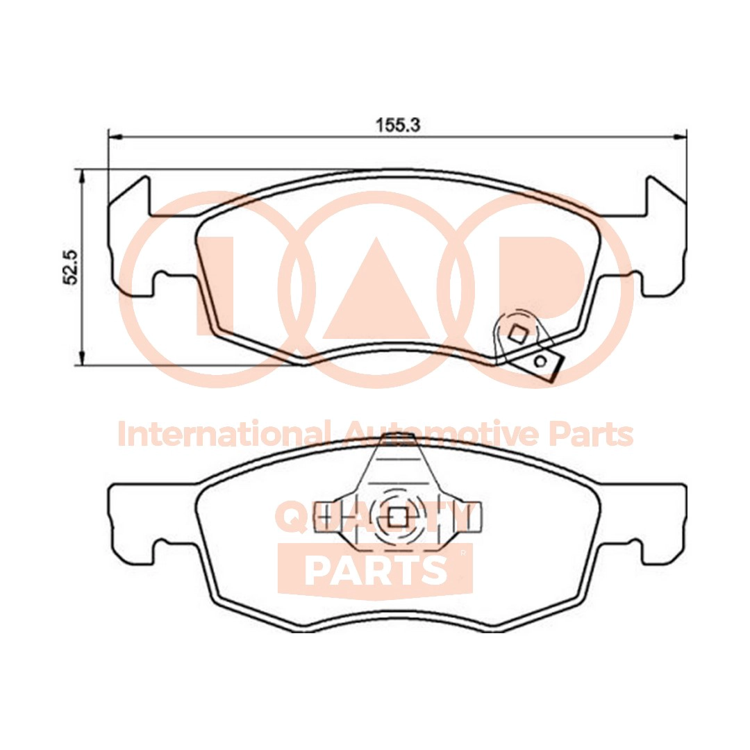 Brake Pad Set, disc brake (704-09030P)