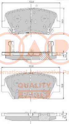 Brake Pad Set, disc brake (704-07100)