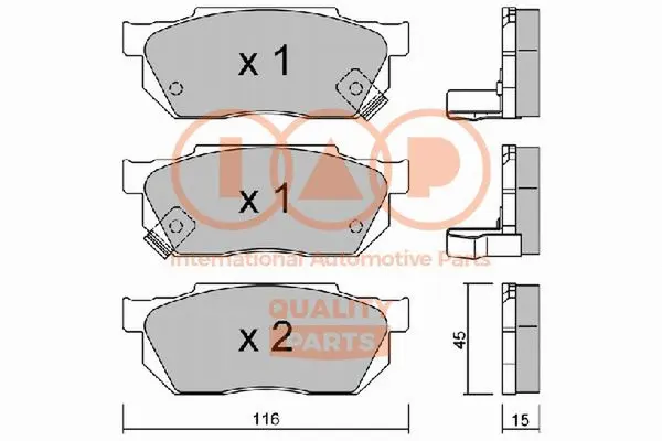 Brake Pad Set, disc brake (704-06013P)