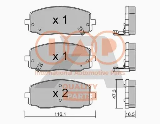 Brake Pad Set, disc brake (704-07049P)